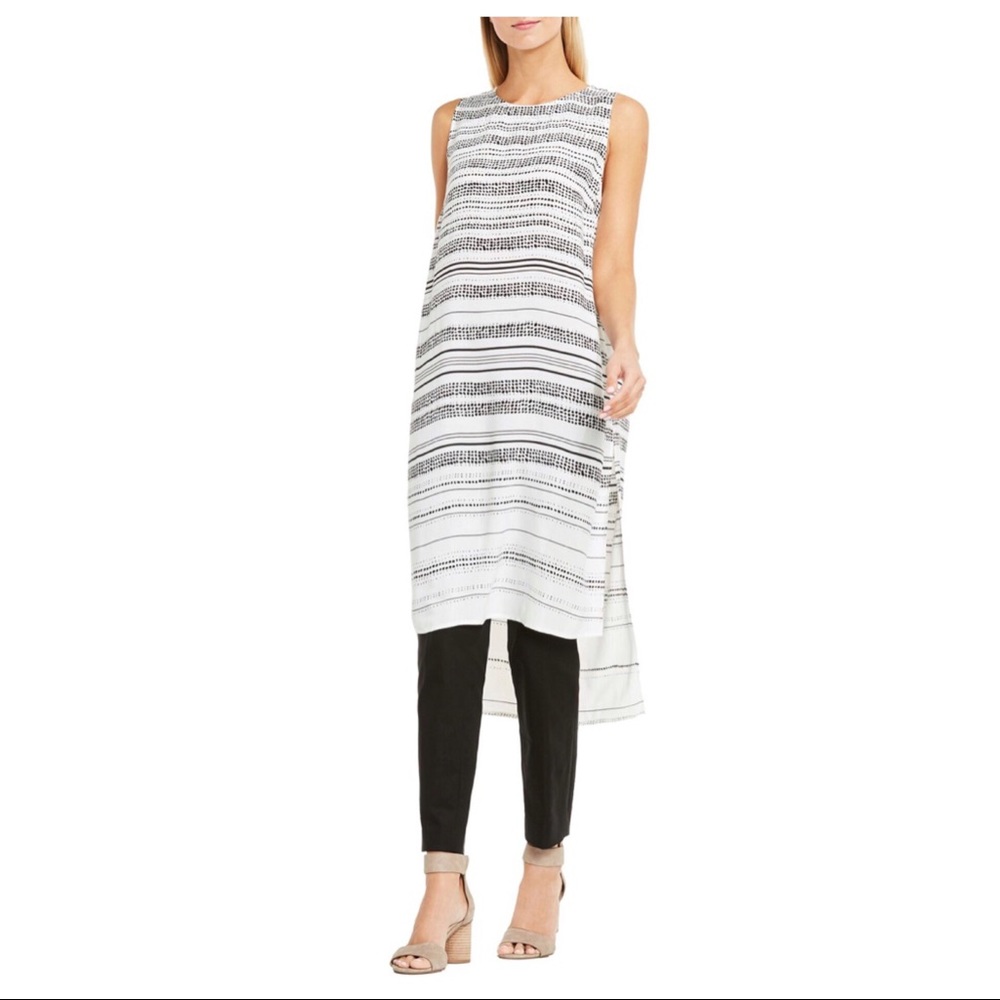 NWT Vince Camuto Sleeveless Stripe Tunic Dress